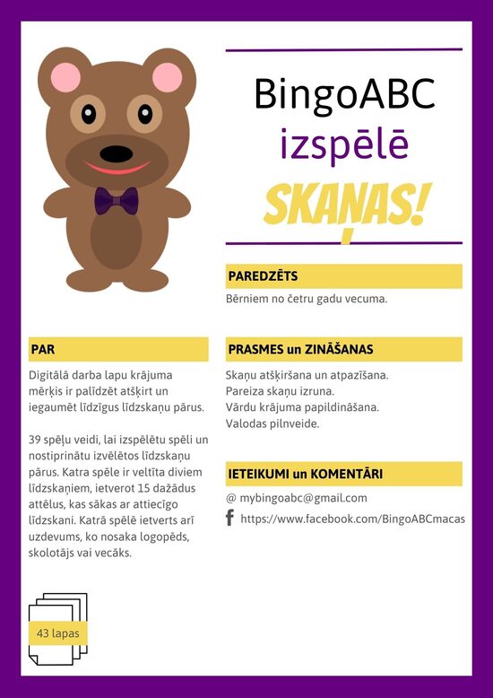 BingoABC izpēlē skaņas!